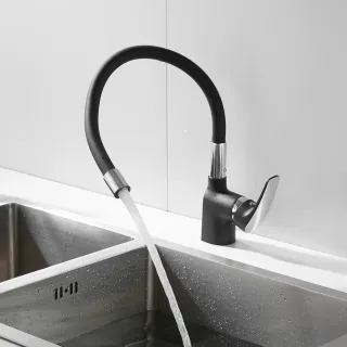 Смеситель для кухни Shevanik S443-3 чёрный